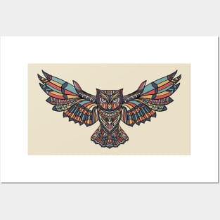 Flying Owl Posters and Art